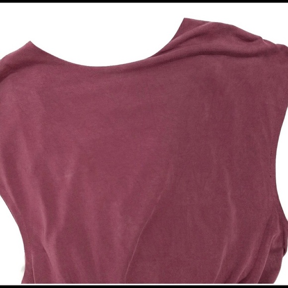 Free People Criss Cross Mini Dress in Mulberry - Picture 7 of 7